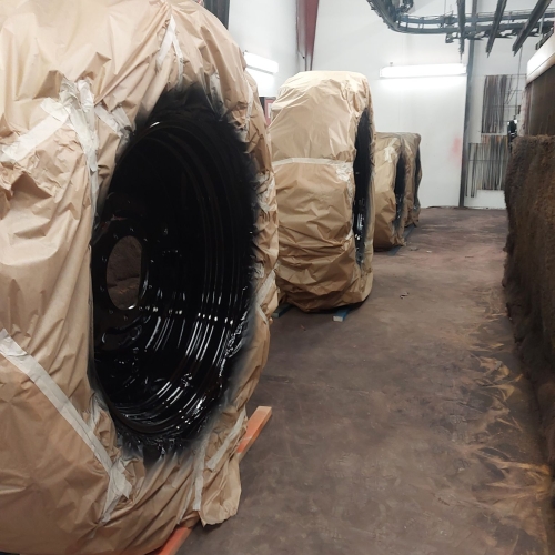 Industrilakering af fælge